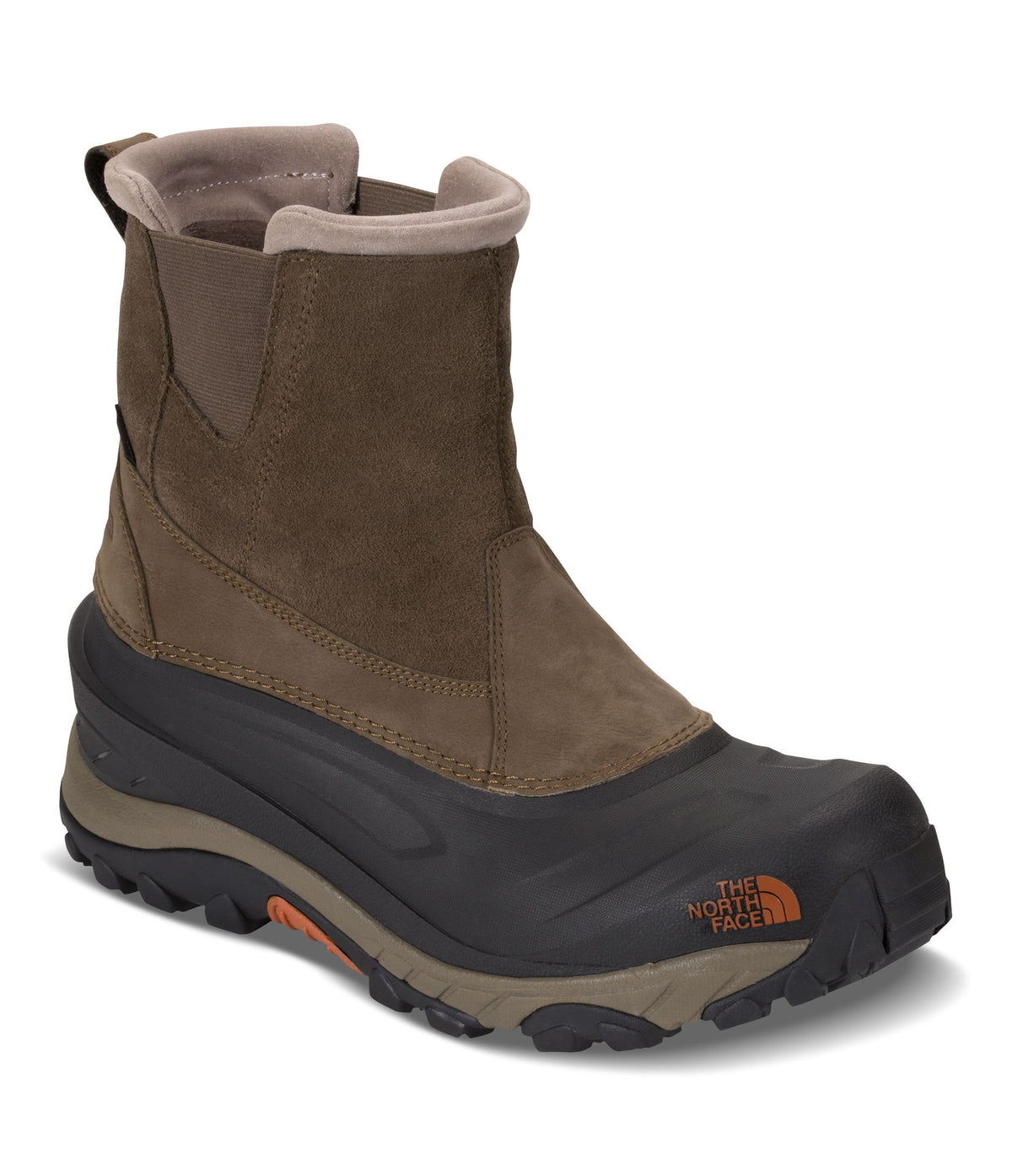 THE NORTH FACE Men's Chilkat III Pull-On - Mudpack Brown & Bombay Orange - 7.5
