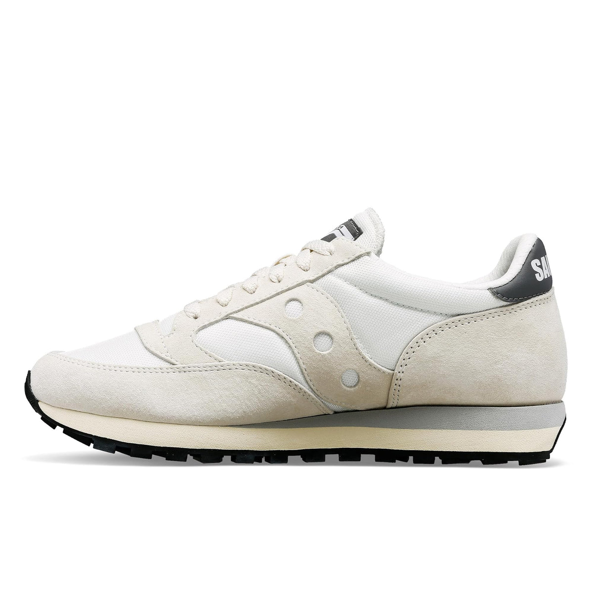Saucony® Originals Jazz 81 Shoes for Men and Women – Wolverine Suede Upper – Cushioned Sockliner White/Gray Men's 9.5, Women's 11 Medium