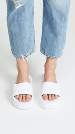 PUMA Women's Platform Bold Slides, Puma White/Puma White, 7.5 M US