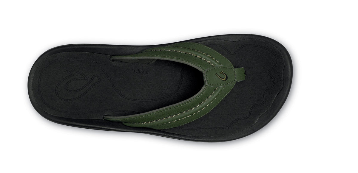 OluKai Men's Hokua Rosin/Black Sandal 15 D - Medium