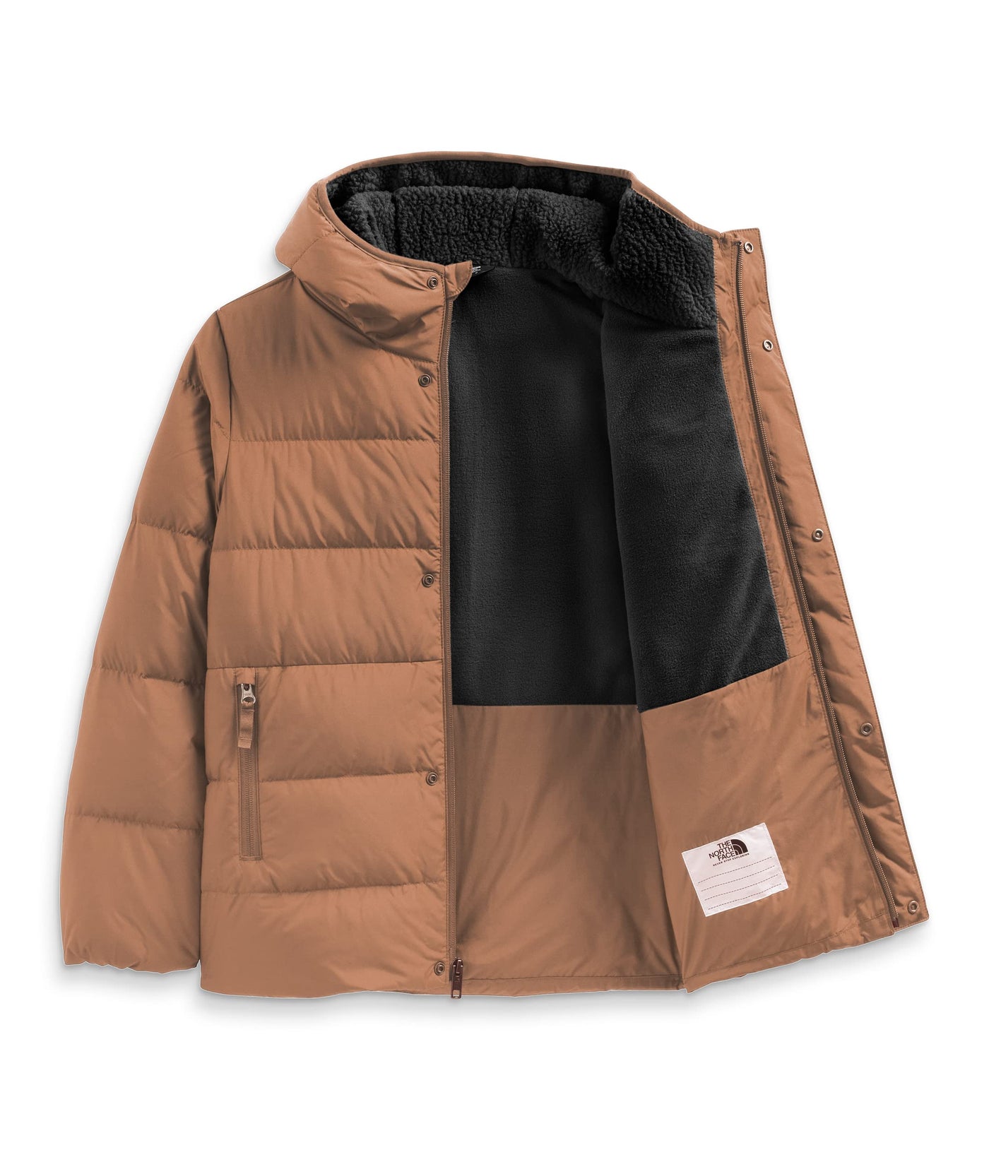 THE NORTH FACE Boys' North Down Fleece-Lined Parka, Toasted Brown, X-Small