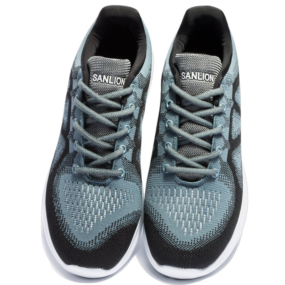 VANSKELIN Men Shoes Sneakers Mesh Lightweight Running Shoes Outdoor Breathable Athletic Casual Shoes (11 D(M) US, Grey/Black-063)