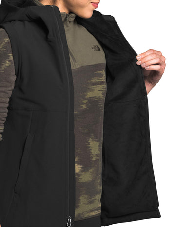 THE NORTH FACE Women's Shelbe Raschel Hooded Vest, TNF Black, X-Large