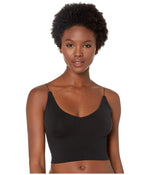 Free People Women's Ribbed V Neck Brami Top X-Small-Small Black