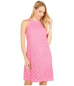 Lilly Pulitzer Rayanne Shift Pelican Pink Pineapple Geo Lace MD