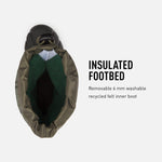 Sorel Children's Flurry Print Boot - Waterproof - Slate Green - Size 9