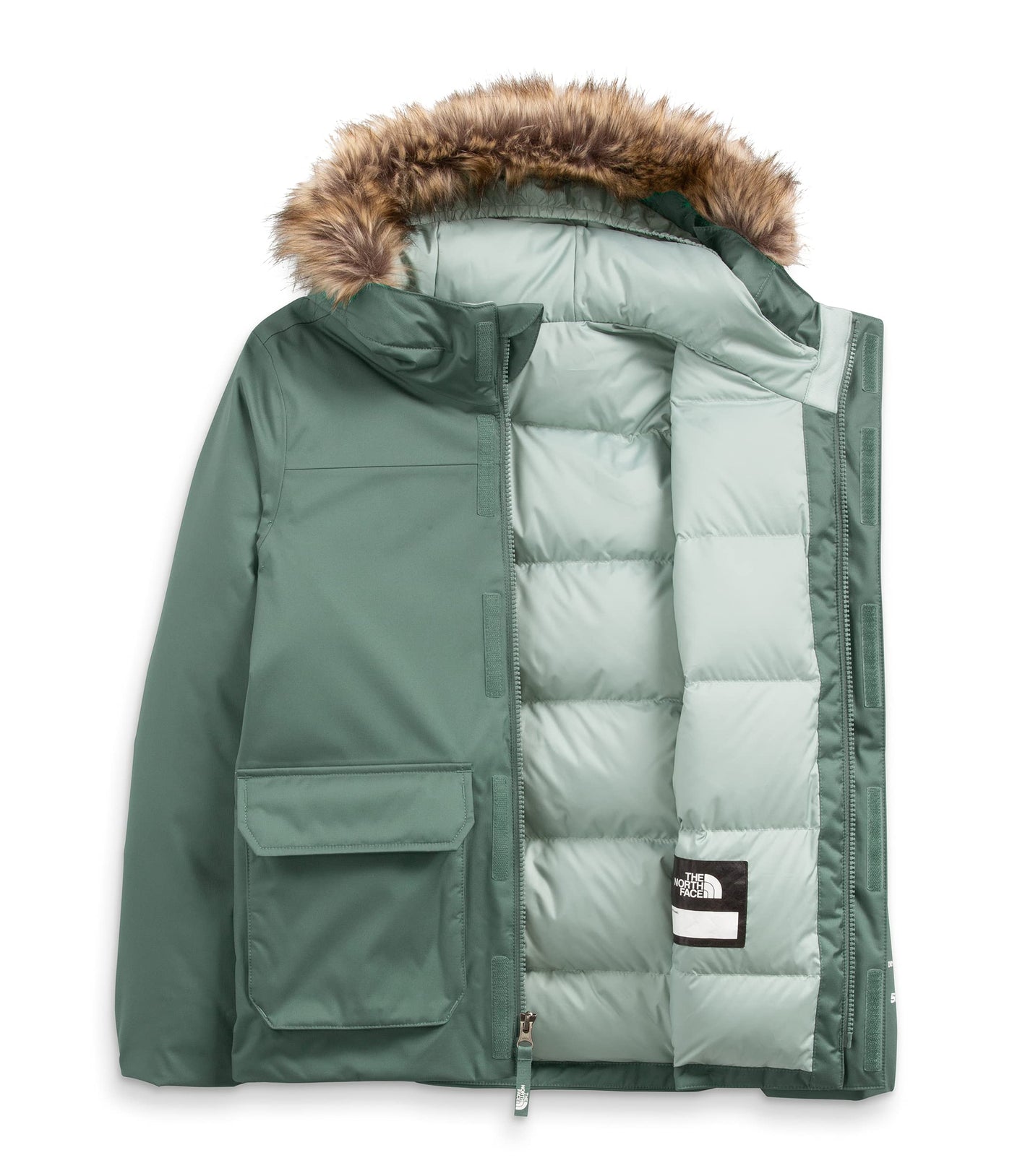 THE NORTH FACE Girls' Greenland Down Parka, Laurel Wreath Green, Medium