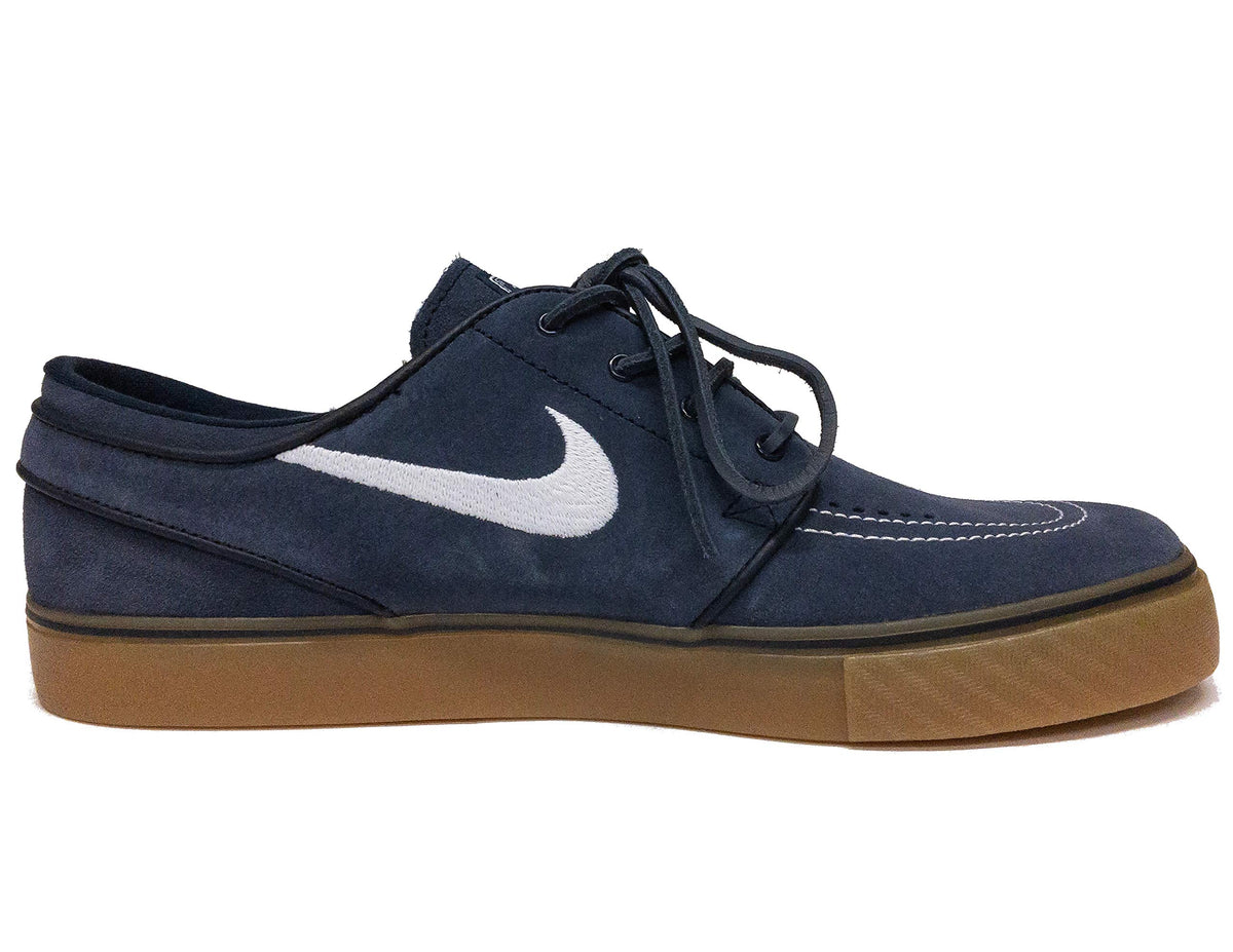 Nike Men's Zoom Stefan Janoski Skate Shoe (13 D(M) US, Obsidian/White-Gum/Light Brown)