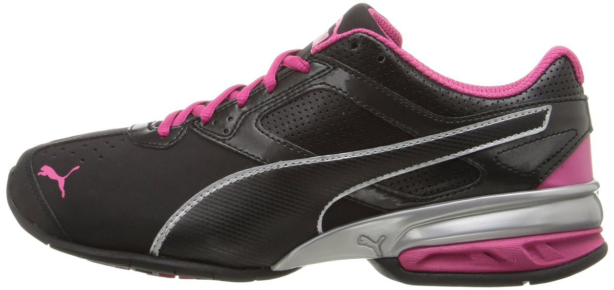 PUMA Womens Tazon 6 Cross Trainer 9.5 Puma Black-puma Silver-beetroot Purple
