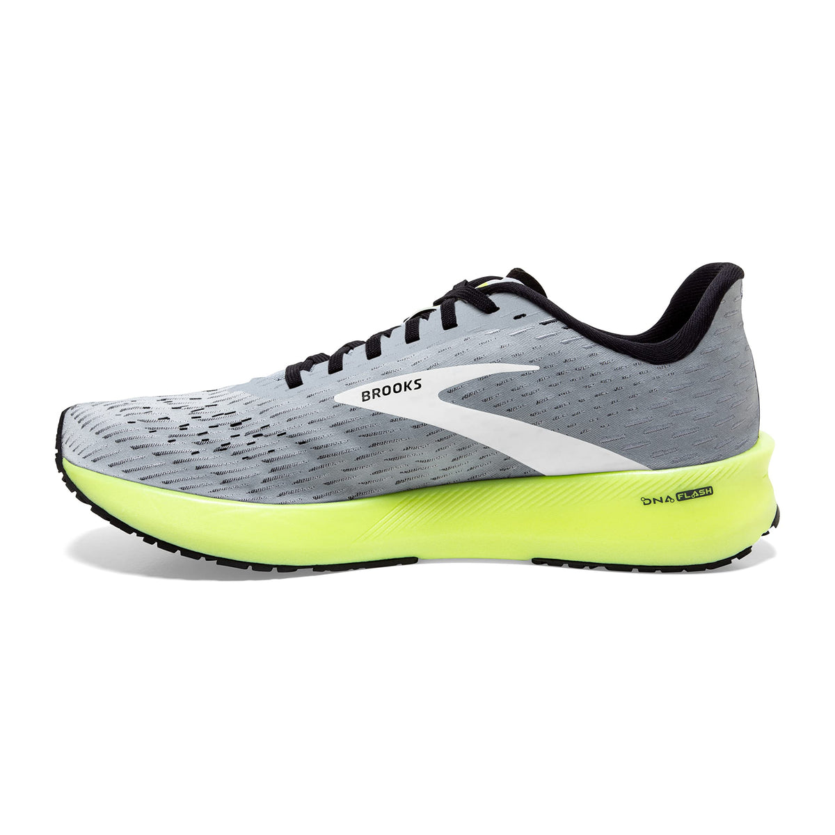 Brooks Men's Hyperion Tempo Road Running Shoe - Grey/Black/Nightlife - 7 Medium