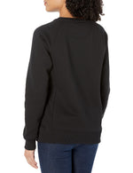 Carhartt womens Midweight Relaxed Fit Graphic Crew Neck Sweatshirt Sweater, Black, Small US