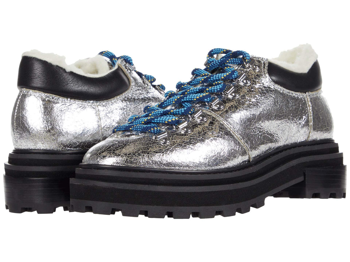 SCHUTZ Lucille Silver/Black 8 M