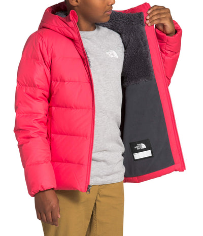 The North Face Youth Moondoggy Hoodie, Paradise Pink, L