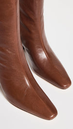 Tory Burch Women's Banana Tall Boots 55mm, Coco Brown, 5.5 Medium US