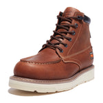 Timberland PRO Men's Gridworks 6 Inch Soft Toe Waterproof EK+ Industrial Work Boot, Brown Regenerative Leather, 11