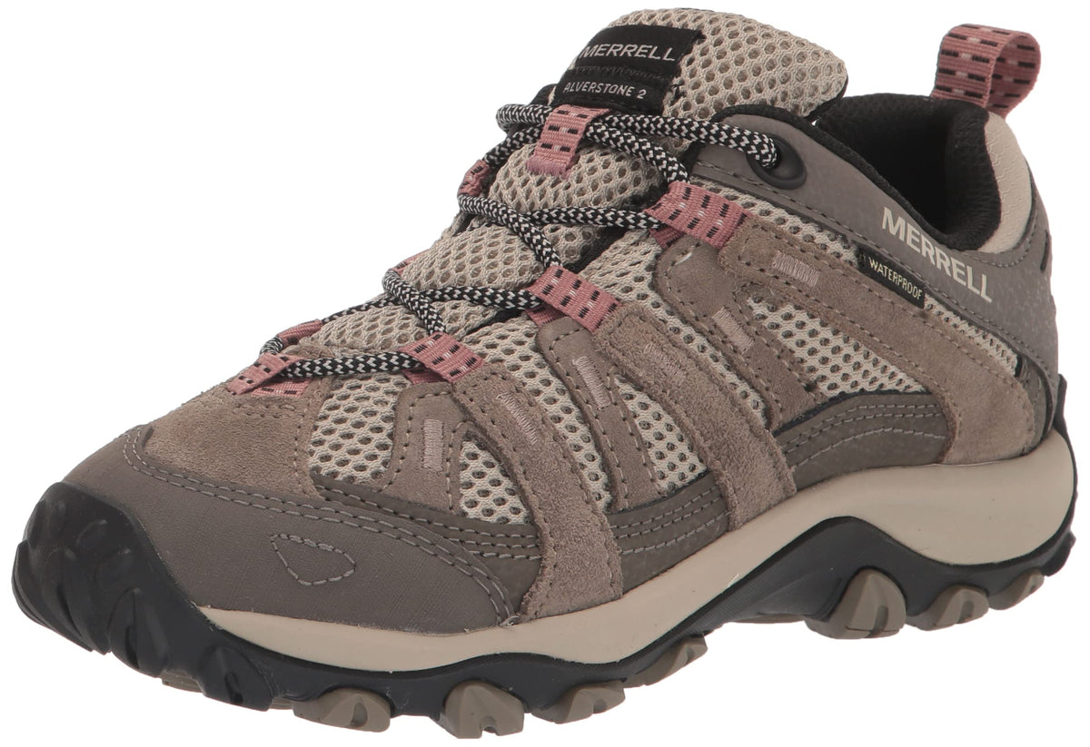 Merrell Women's Alverstone 2 Waterproof Hiking Shoe, Aluminum, 6.5 Wide