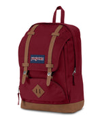 JanSport Cortlandt Laptop Backpack, Russet Red, 15” Laptop Sleeve-Synthetic Leather Shoulder Computer Bag with Large Compartment, Padded Straps- Rucksack for Men, Women