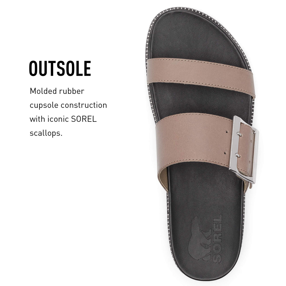 Sorel Women's Roaming Slide Sandals 6.5 Khaki