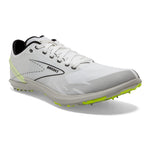 Brooks Draft XC Spikeless Supportive Cross-Country Running Shoe - White/Black/Nightlife - 11.5 Medium