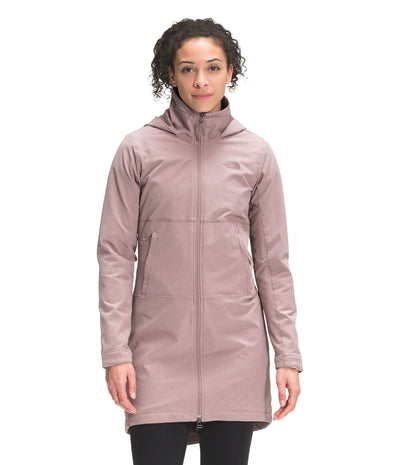 THE NORTH FACE Women's Shelbe Raschel Parka Length With Hood, Twilight Mauve Heather, Large