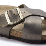 Birkenstock Siena Ladies Washed Metallic Stone Gold Sandals 38