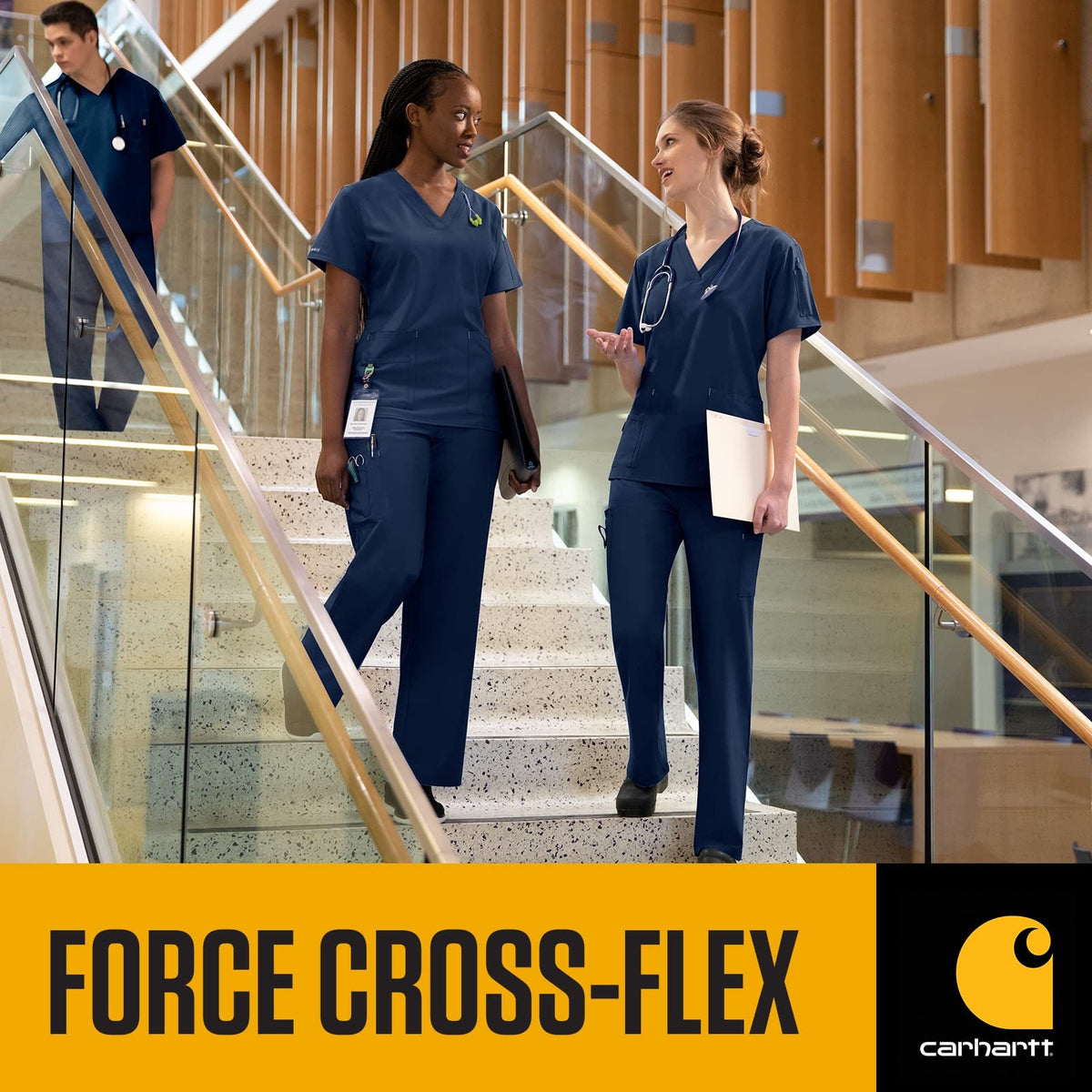 Carhartt Women's Cross-Flex Boot Cut Cargo Pant, White, Large