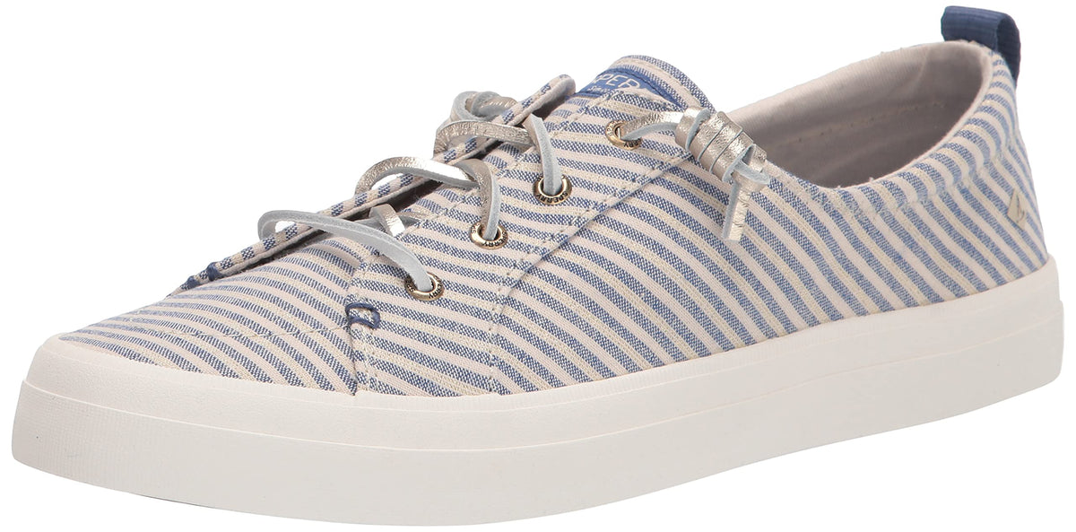 Sperry Women's Crest Vibe/Discontinued Sneaker 7 Blue/Gold