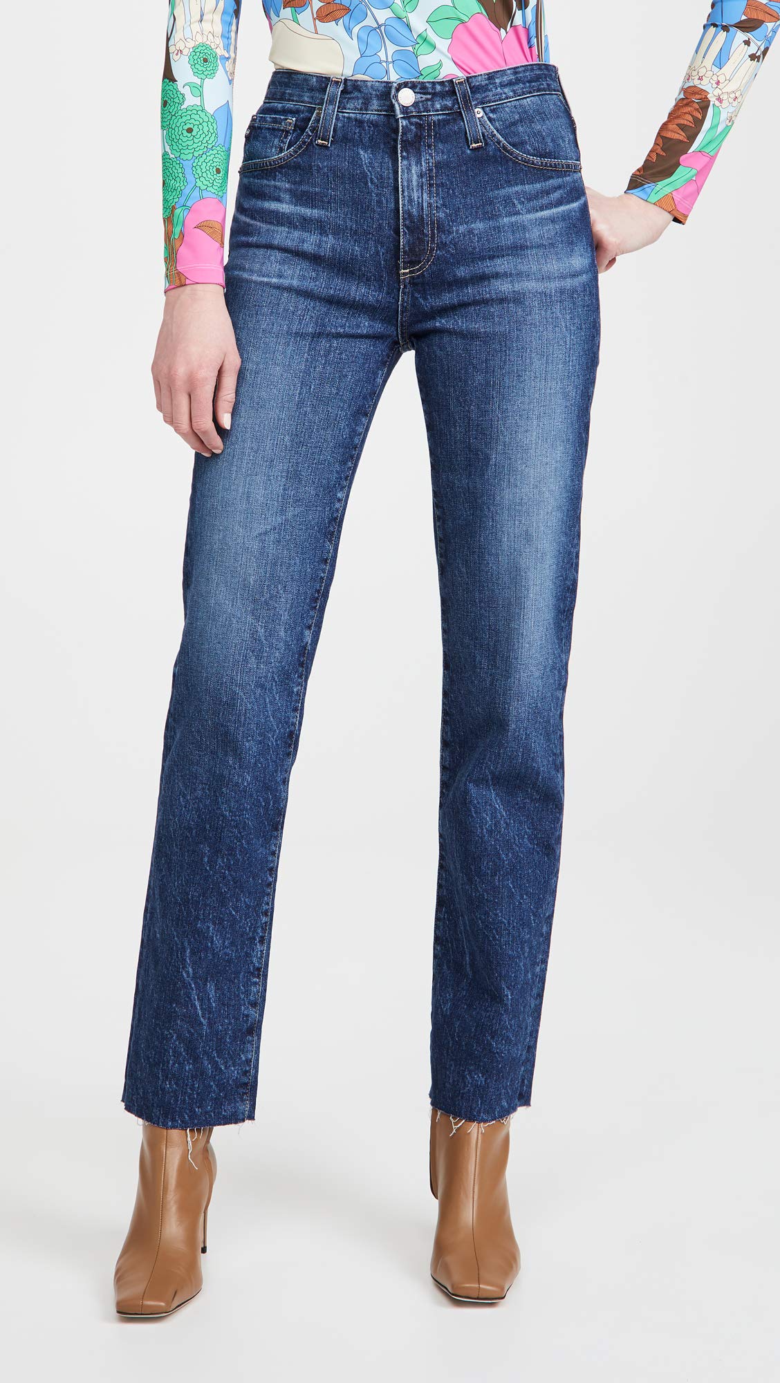 AG Adriano Goldschmied Alexxis High-Rise Vintage Straight in Starfire Starfire 27 31