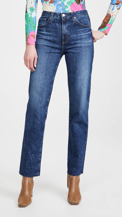 AG Adriano Goldschmied Alexxis High-Rise Vintage Straight in Starfire Starfire 27 31
