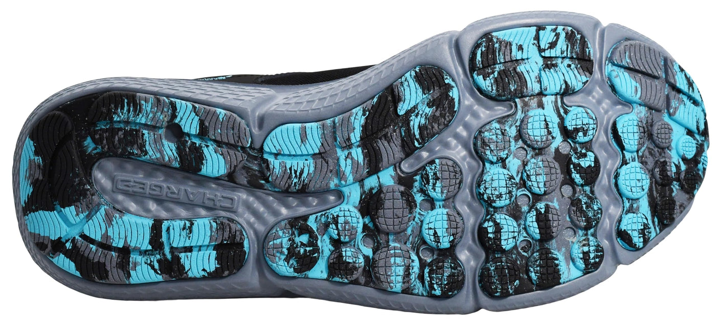Under Armour Men's Charged Assert 10, (003) Black/Black/Blue Surf, 7.5, US