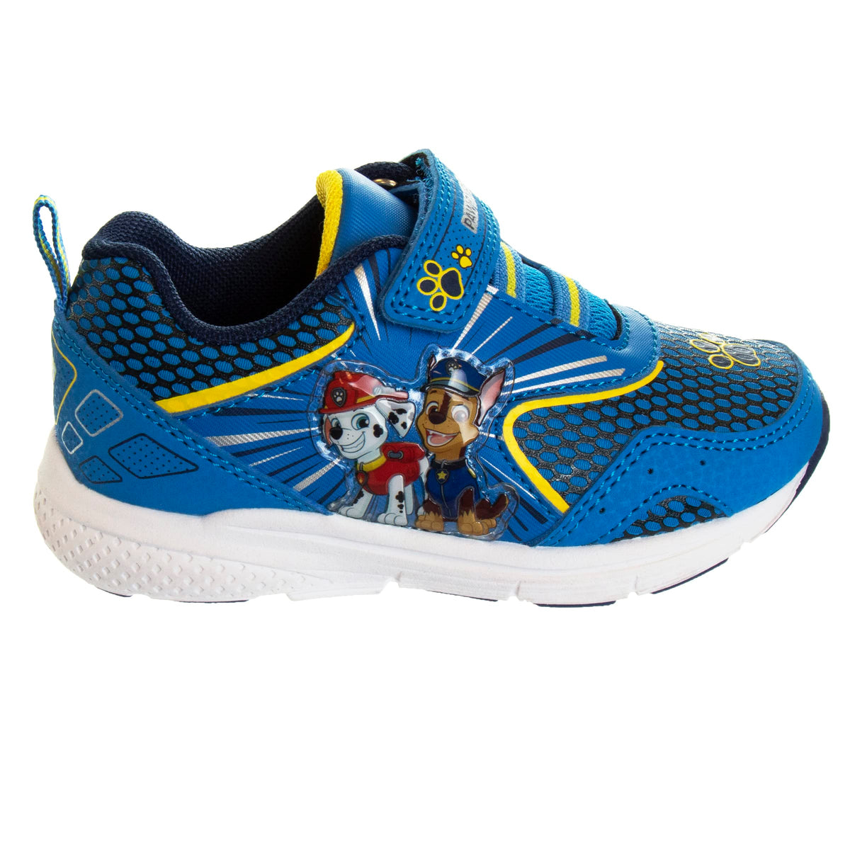 Nickelodeon Boys Paw Patrol Chase and Marshall Sneakers Light-up Tennis (Toddler/Little Kid), Yellow, 11