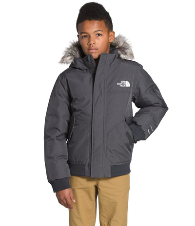 THE NORTH FACE Boys' Gotham Insulated Jacket, Asphalt Grey Heather, X-Small