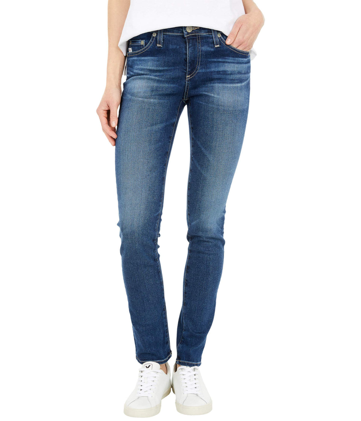 AG Adriano Goldschmied Prima Mid-Rise Cigarette in 11 Years Journey 11 Years Journey 25 30