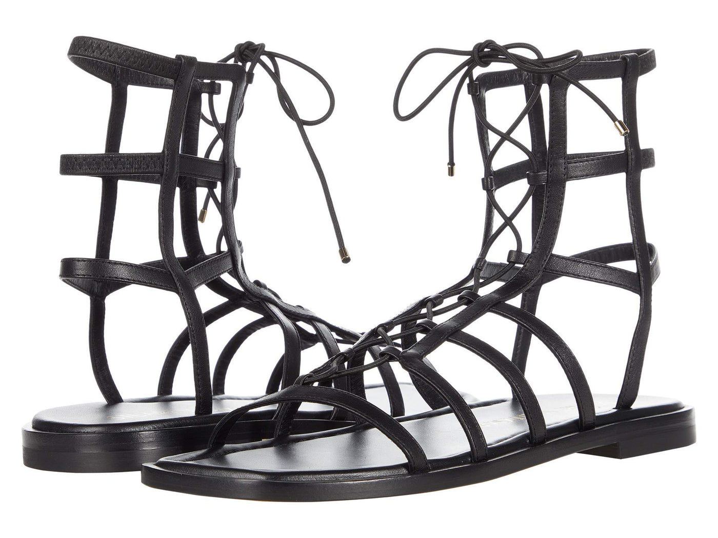 Stuart Weitzman Kora Lace-Up Black 8 M