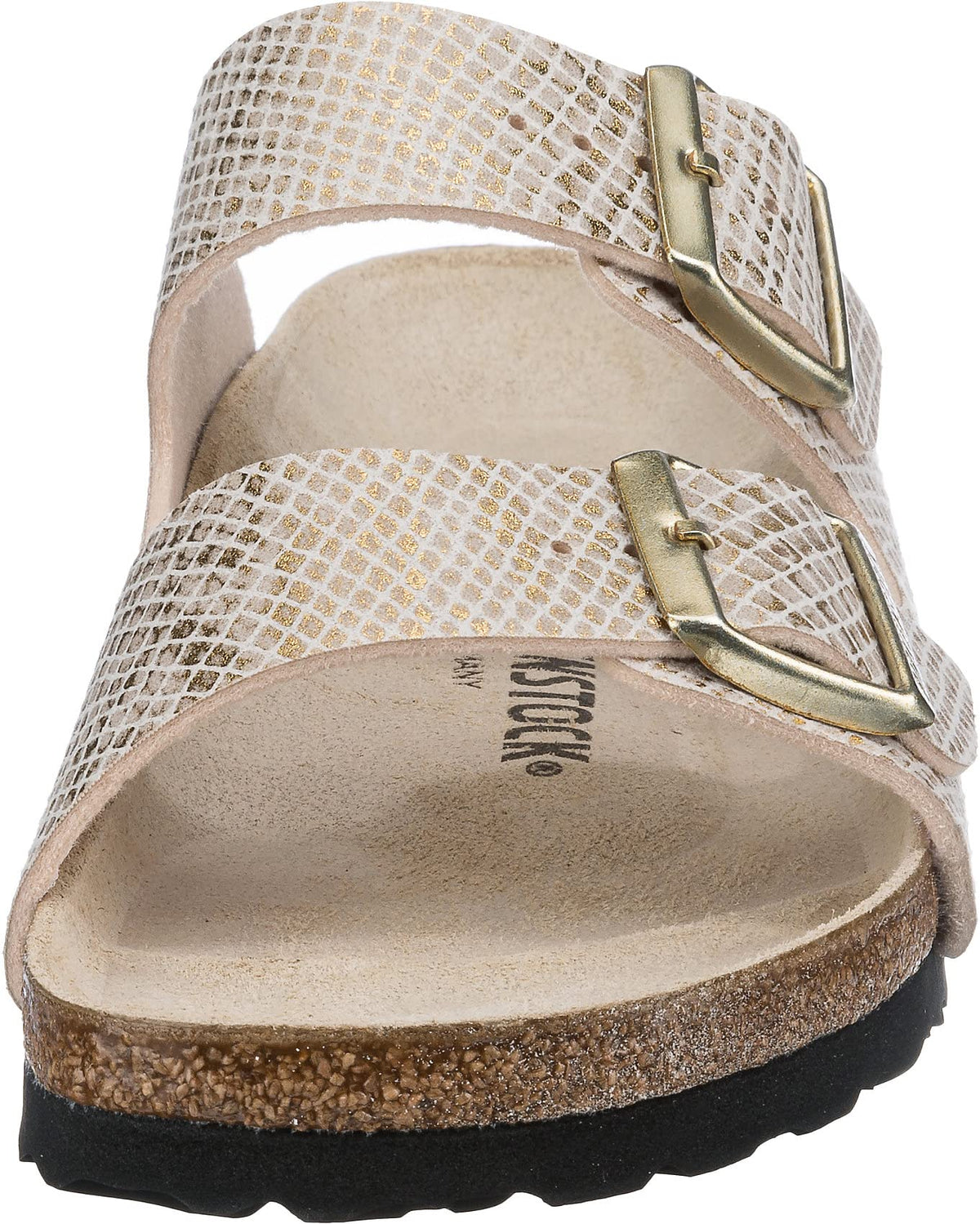 Birkenstock Women's Arizona Sandal, White Gold, 6.5 Narrow