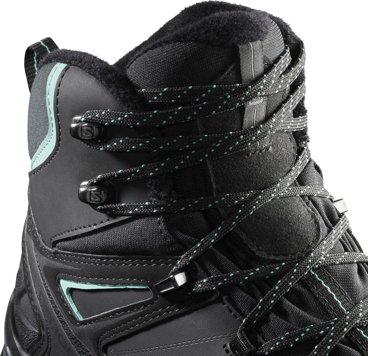 Salomon Women's X ULTRA MID WINTER CSWP W Snow Boots, Black/PHANTOM/Trellis, 7