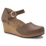 Birkenstock Papillio Mary Wedge Sandal - Leather Cognac Leather 1 EU 37 (US Women's 6-6.5) Narrow