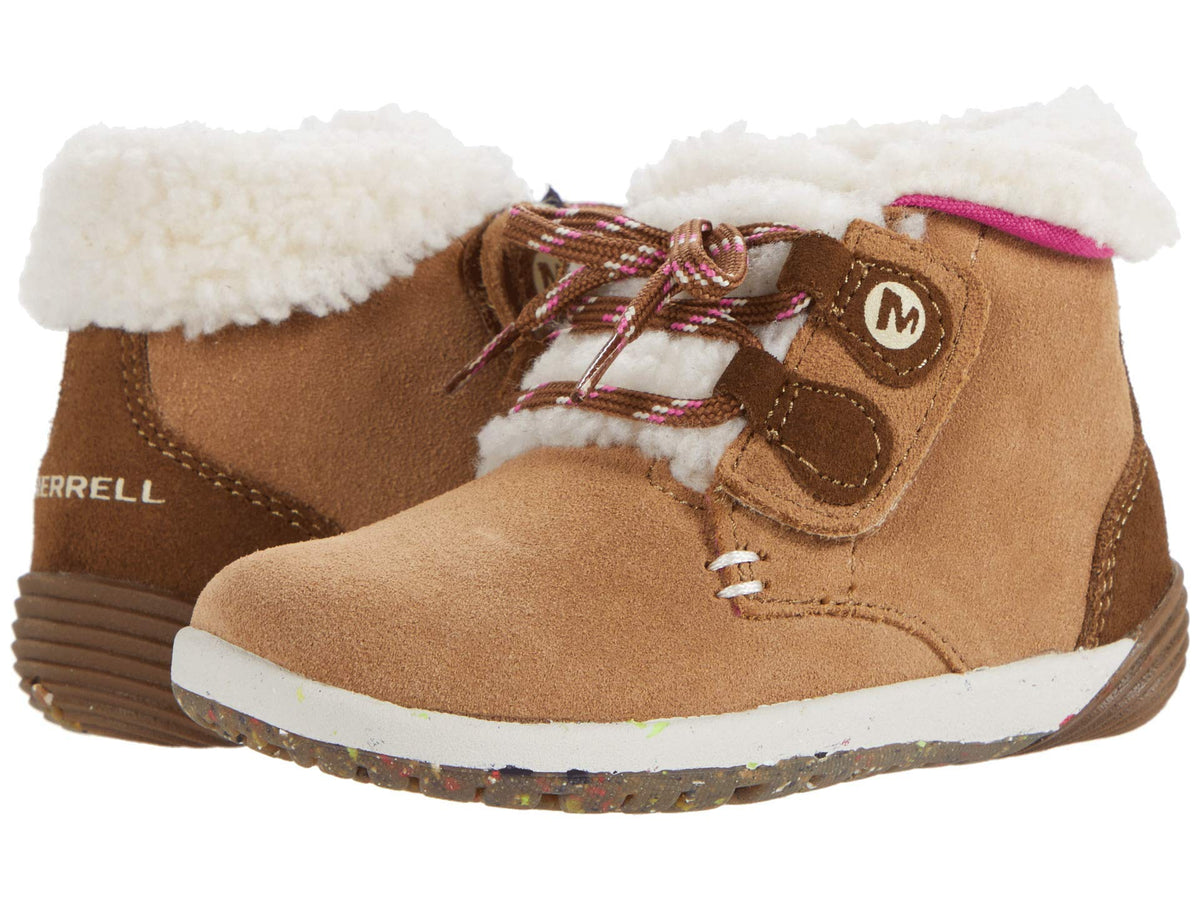 Merrell Bare Steps Cocoa Boot, Chestnut, 10 US Unisex Little Kid