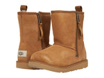 UGG Classic Short Dual Zip II (Toddler/Little Kid/Big Kid) Chestnut 13 Little Kid M