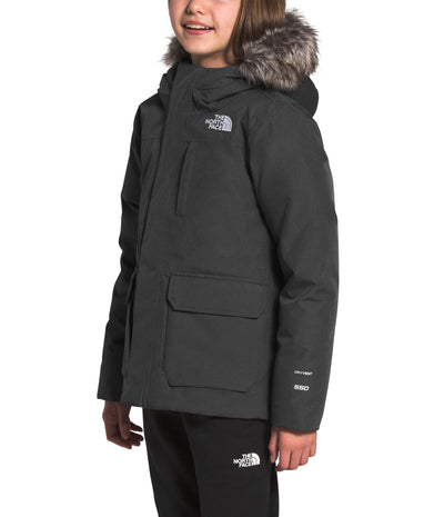 THE NORTH FACE Girl's Greenland Down Parka (Little Kids/Big Kids) Asphalt Grey Heather LG (14-16 Big Kids)