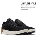 Sorel Women's Out 'N About III Plus Lace Sneaker — Waterproof Suede Sneakers 10 Black