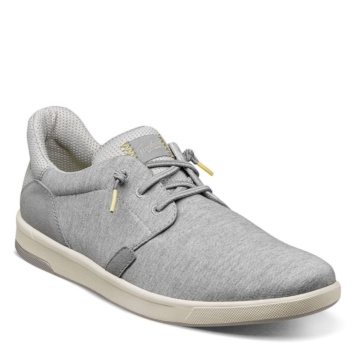 Florsheim Crossover Canvas Elastic Lace Slip-On Sneaker Light Gray Canvas 7 M (D)