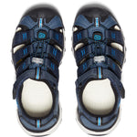 KEEN Newport Neo H2 Closed Toe Water Sandals, Blue Nights/Brilliant Blue, 2 US Unisex Big Kid