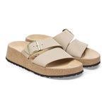 Birkenstock Women's Almina Nubuck Leather, Sandcastle, 11-11.5 US