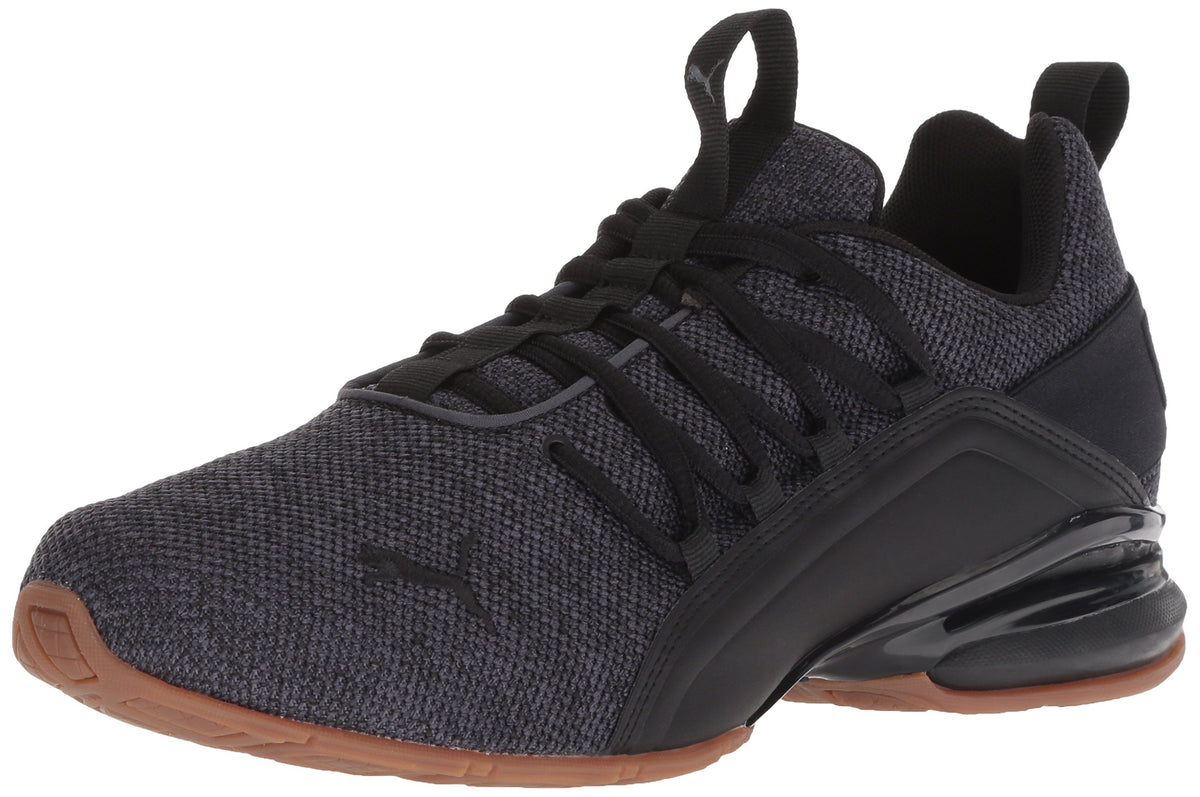 PUMA mens Axelion Cross trainer, Asphalt Black, 8.5 US