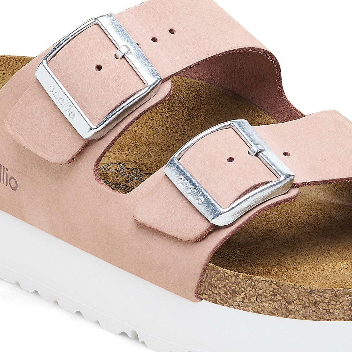Birkenstock Women's Arizona Platform Flex Sandals, Soft Pink, 6 Medium US