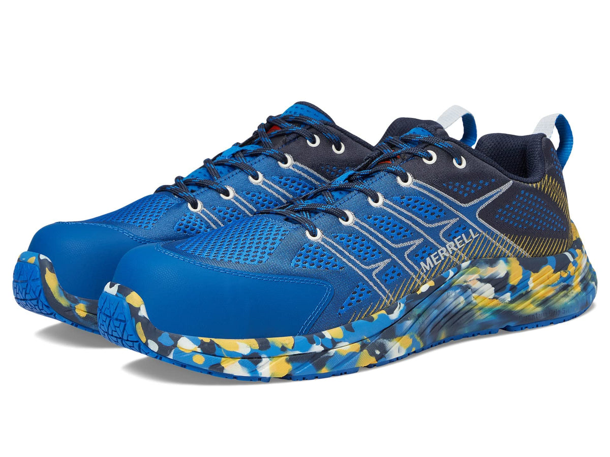 Merrell Moab Flight Carbon Fiber Work Shoe Men Blue