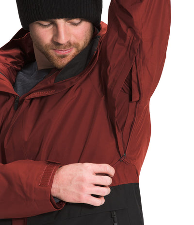 THE NORTH FACE Men's Clement Triclimate Jacket, Brick House Red/Sequoia Red, XX-Large