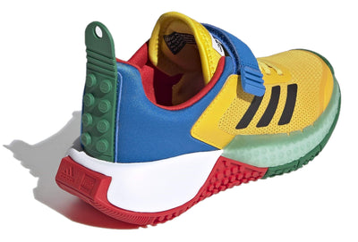 adidas x Lego Sport Juniors Grade School Big Kids Limited Collector Edition Collab Shoes (EQT Yellow/Core Black/Red, Numeric_1)