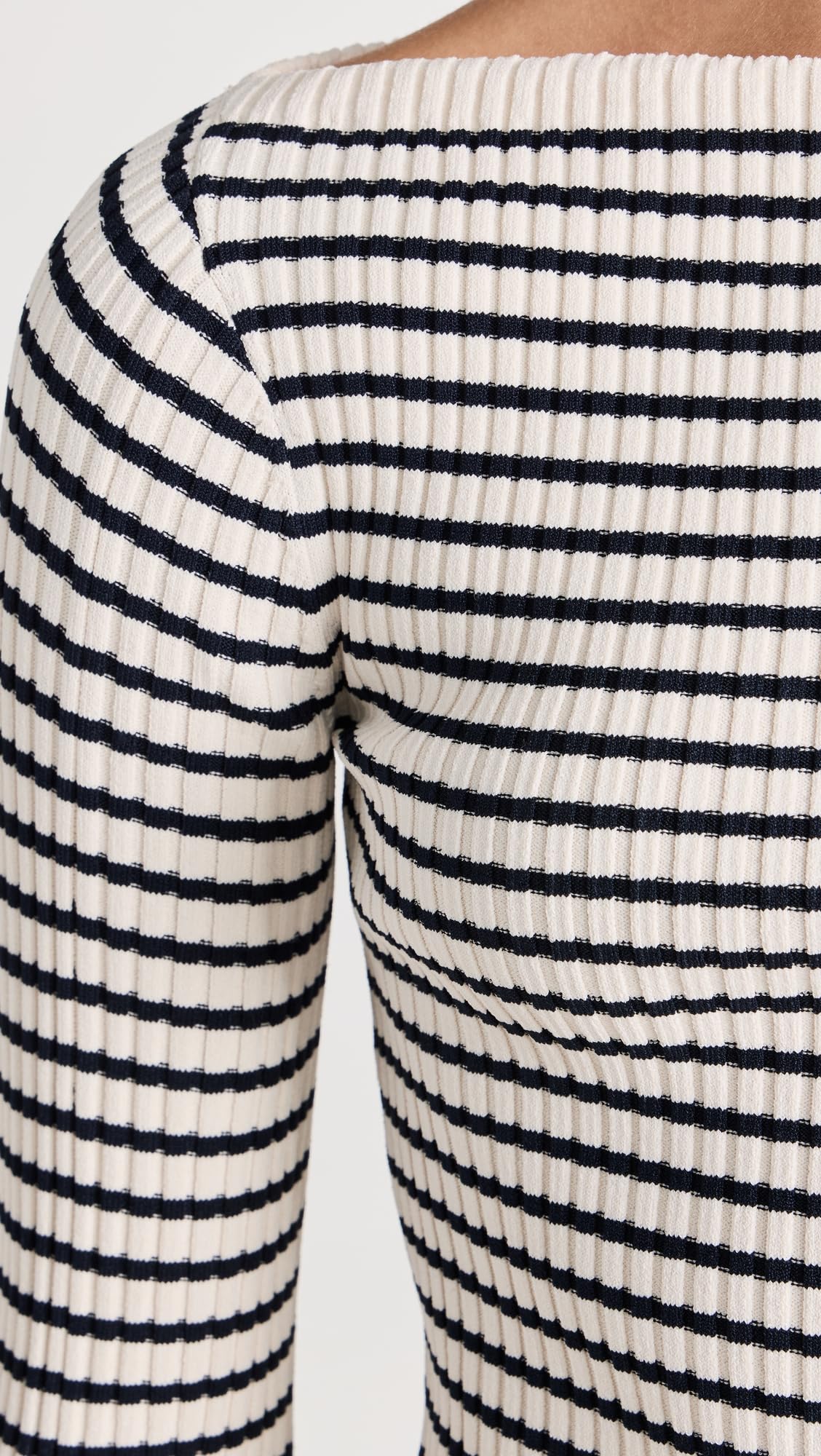 ALC Women's Aster Top, Antico/Dark Sapphire, Stripe, Off White, S